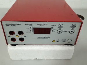 Thumbnail image of Scotlab SL-3655 Electrophoresis Power Supply 300V 400mA 120W Laboratory Lab Equi
