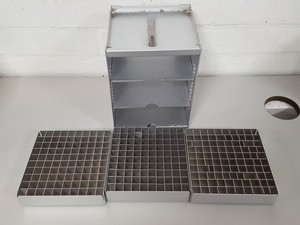 Thumbnail image of Lot of 4x Denley Stainless Steel Lab Freezer Racks Tray Lab