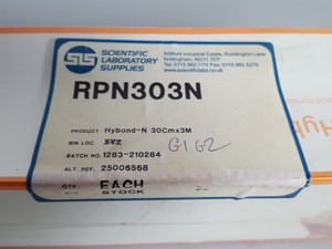 Thumbnail image of 2x GE Healthcare Amersham Hybond-N Blotting Membranes 30cm x 3m Lab RPN303N