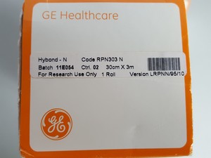 Thumbnail image of 2x GE Healthcare Amersham Hybond-N Blotting Membranes 30cm x 3m Lab RPN303N