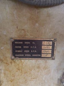 Thumbnail image of Churchill Machine Tools Grinder Model OH 8" Wheel Diameter Disc Grinding
