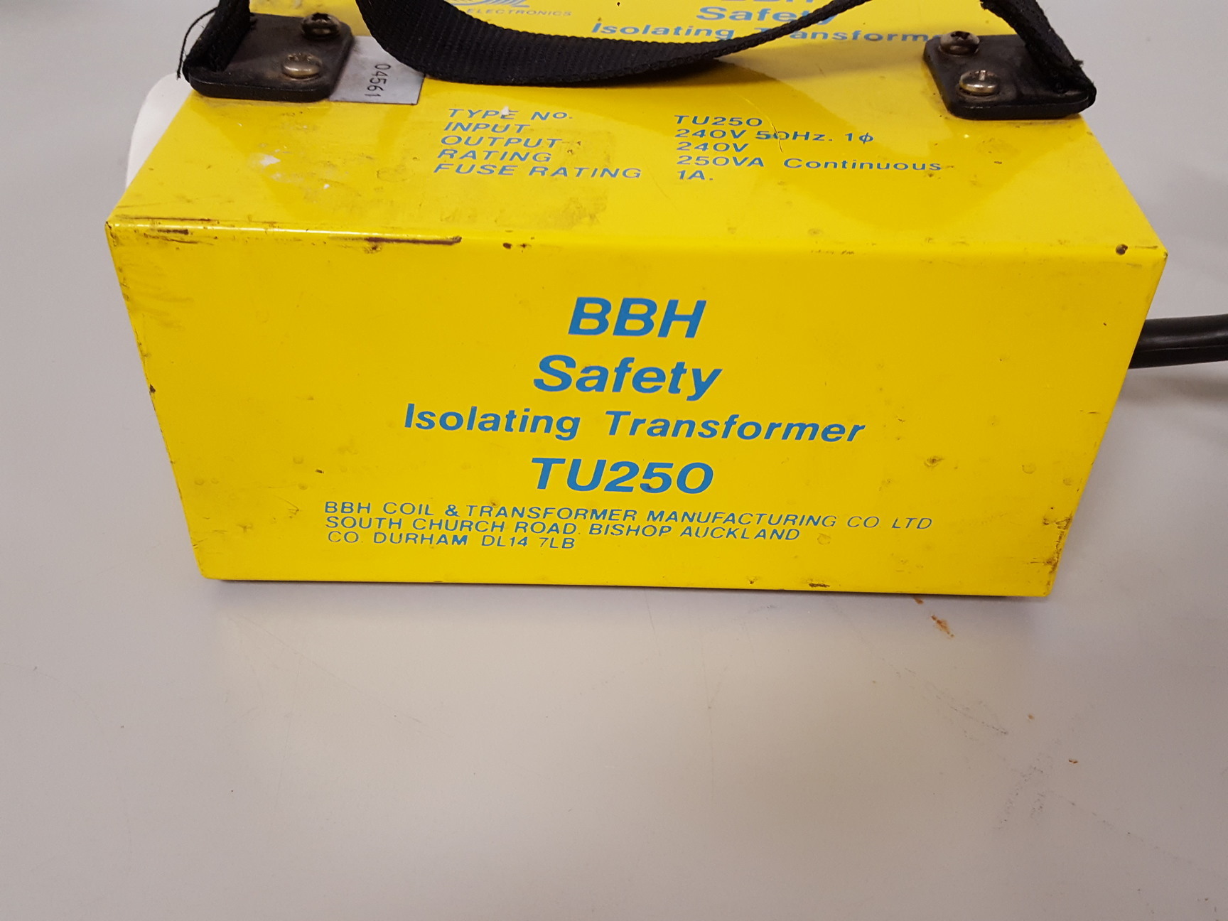Image of BBH Safety Isolating Transformer Model TU250 Lab