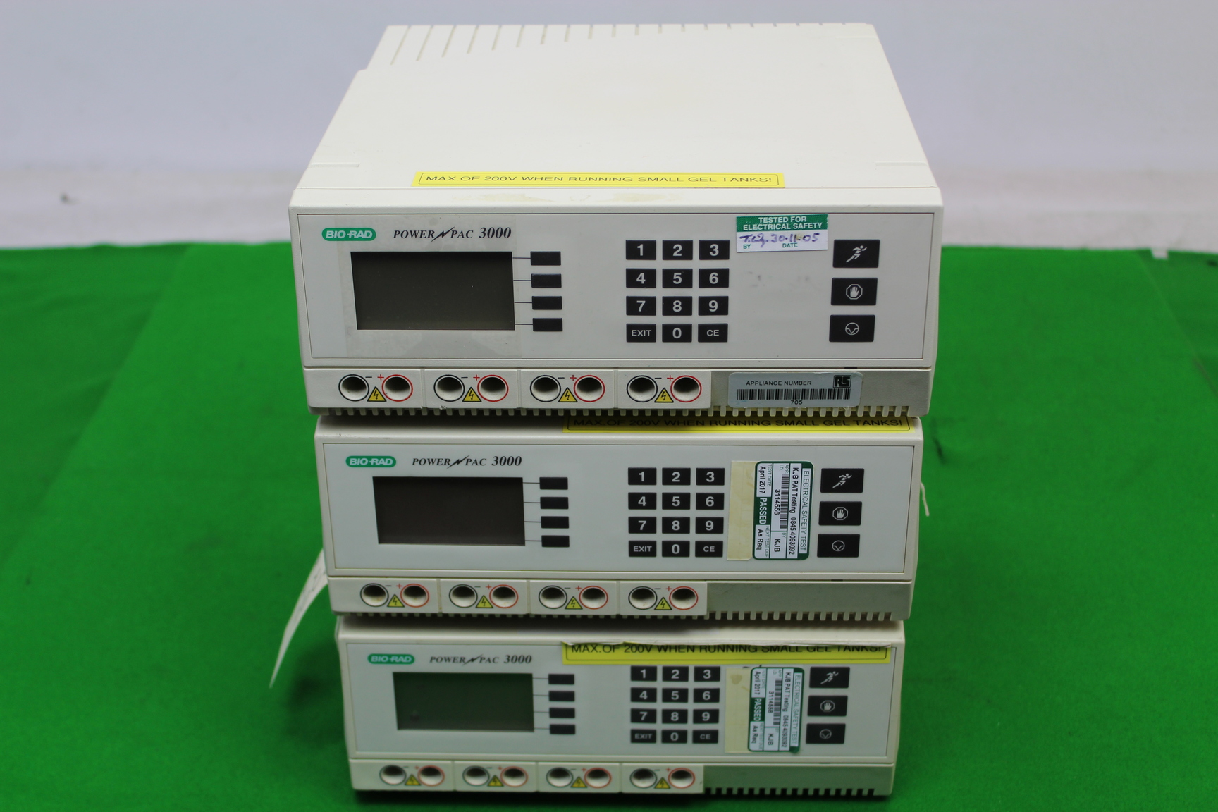 Image of Job Lot of 3 x Faulty Bio-Rad Power Pac 3000 Laboratory Lab Power Supplies for E