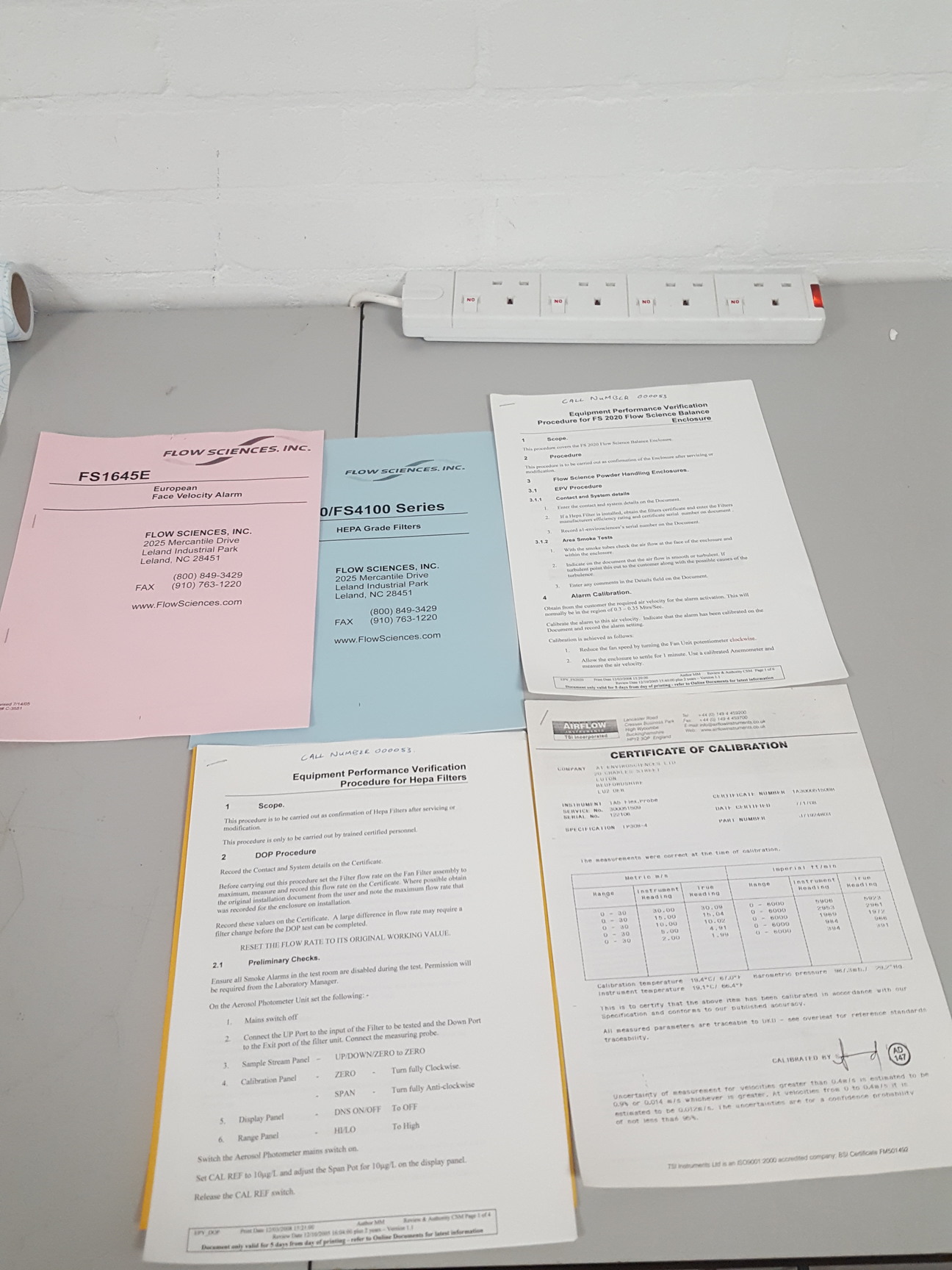 Image of Safetech Ducted Flow Hood Airflow FS2020 Flow Science Balance Enclosure FS1645