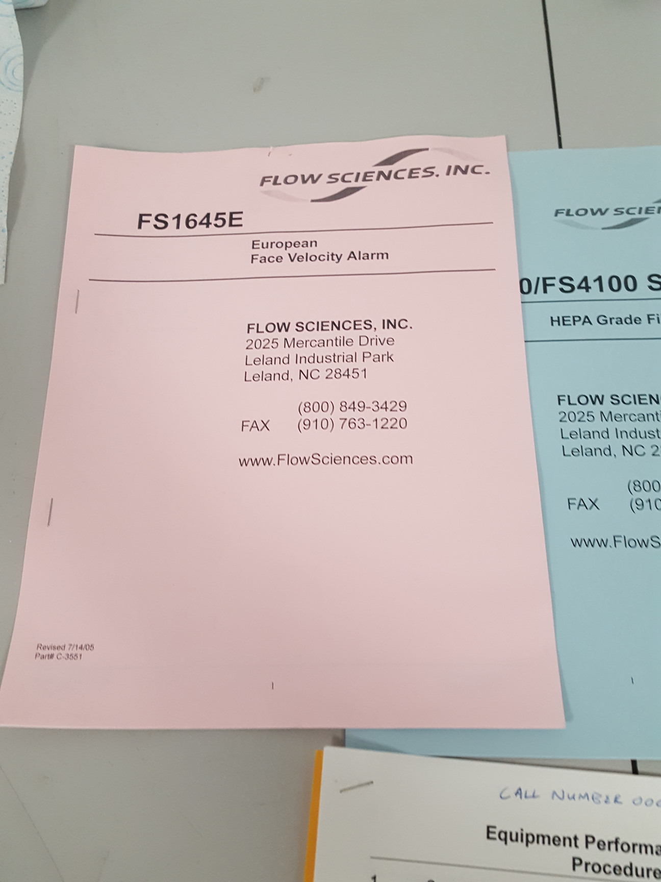 Image of Safetech Ducted Flow Hood Airflow FS2020 Flow Science Balance Enclosure FS1645