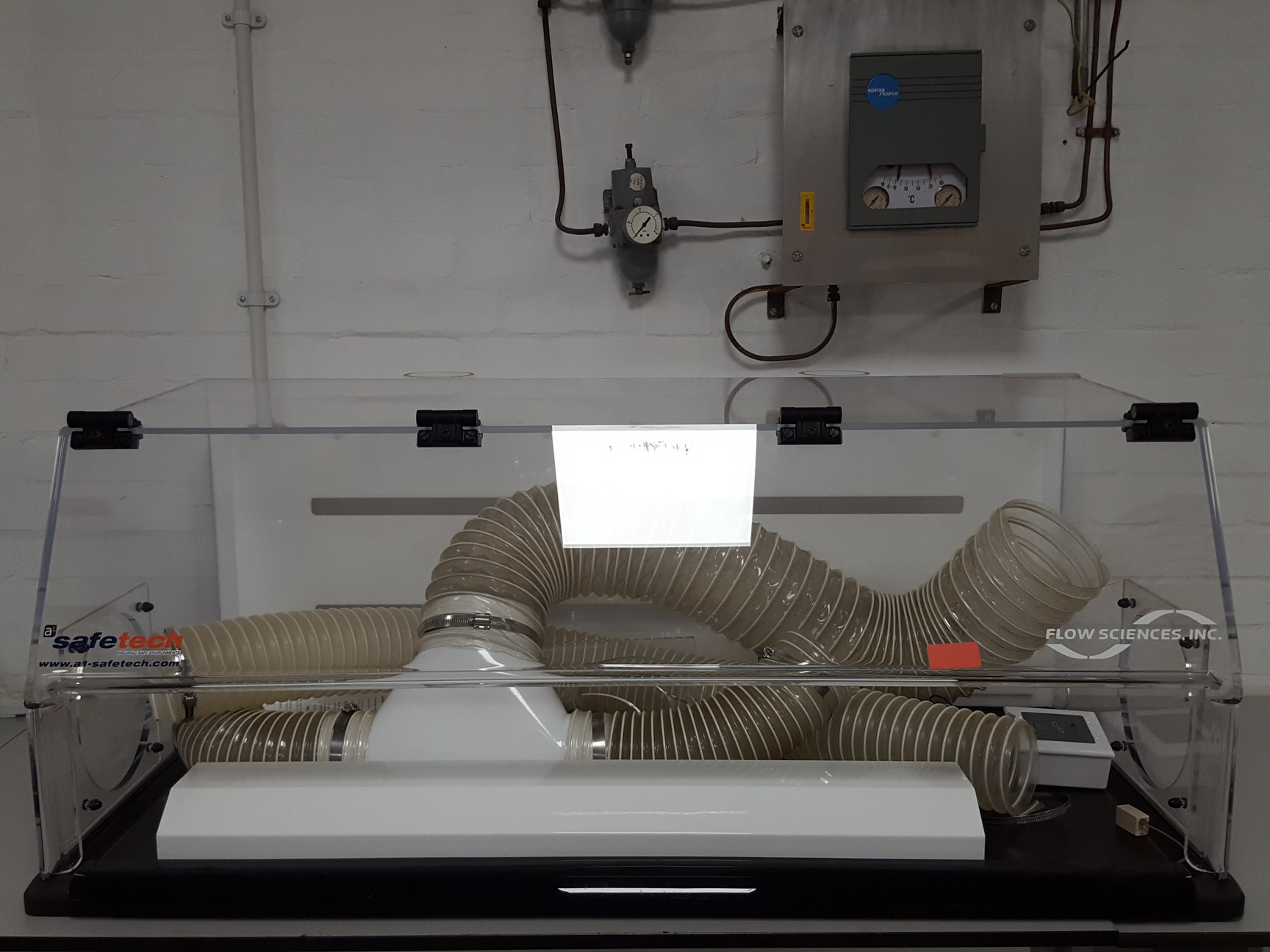 Image of Safetech Ducted Flow Hood Airflow FS2020 Flow Science Balance Enclosure FS1645