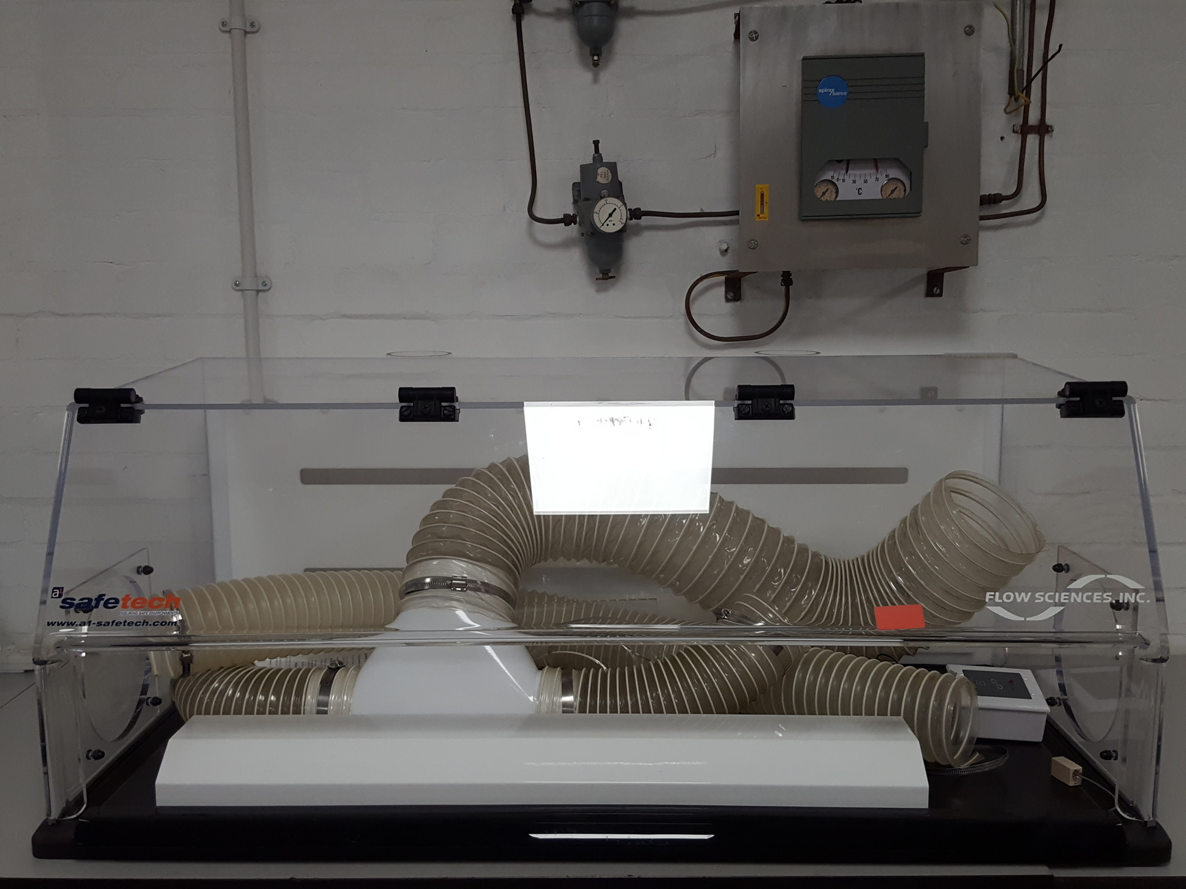 Image of Safetech Ducted Flow Hood Airflow FS2020 Flow Science Balance Enclosure FS1645