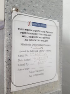 Thumbnail image of Mach-Aire Lab Weigh Booth / Fume Hood / Clean air workstation