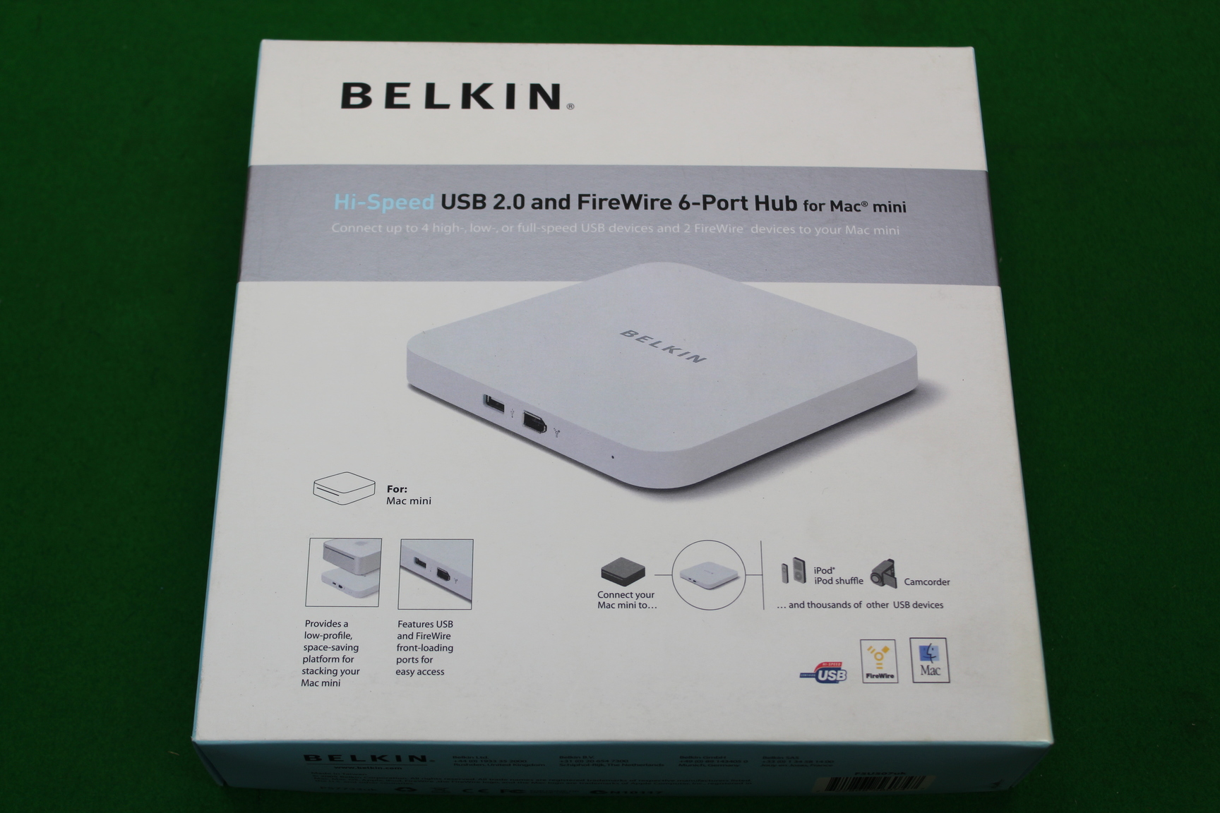 Image of Belkin USB 2.0 & Firewire 6-Port Hub For Mac Mini F5U507 New in Box