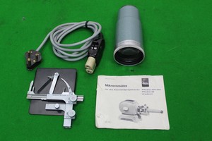 Thumbnail image of Vintage Ernest Leitz Wetzlar Prado Slide Projector w/ Microscope Attachment, 3 O