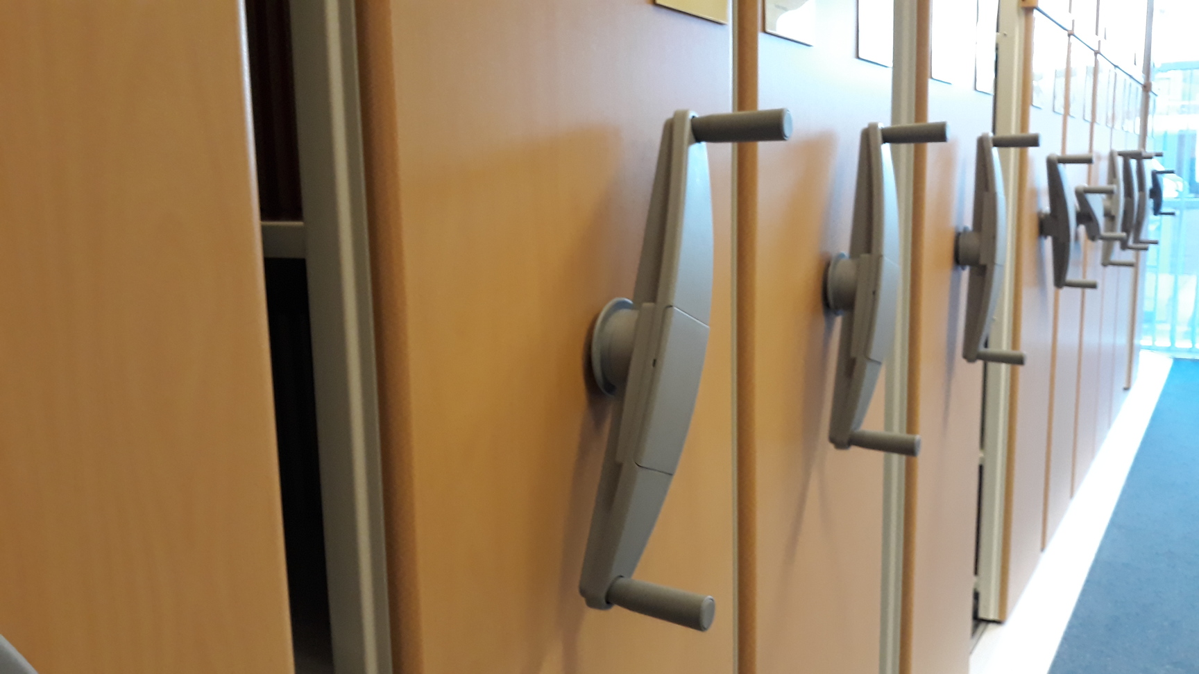 Image of Quantity of  11 Flexi Mobile Library Shelving Units in Great Condition Ex Univer