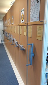 Thumbnail image of Quantity of  11 Flexi Mobile Library Shelving Units in Great Condition Ex Univer