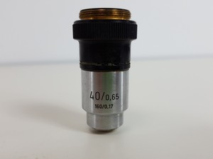Thumbnail image of Carl Zeiss Binocular Laboratory Microscope w/ 3 Objectives Lab