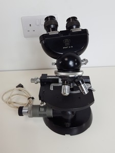 Thumbnail image of Carl Zeiss Binocular Laboratory Microscope w/ 3 Objectives Lab