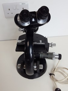 Thumbnail image of Carl Zeiss Binocular Laboratory Microscope w/ 3 Objectives Lab