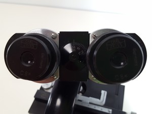 Thumbnail image of Carl Zeiss Binocular Laboratory Microscope w/ 3 Objectives Lab