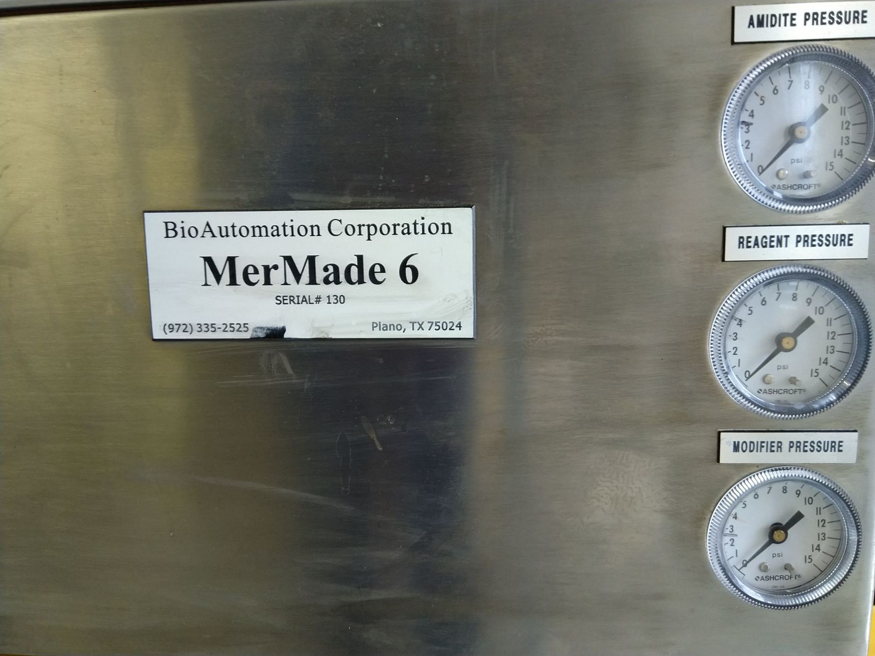 Image of Bioautomation Corporation Oligonucleotide Synthesizer MerMade 6