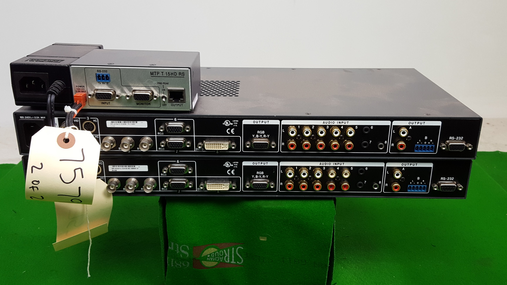 In1508 Rear 2 x Extron IN1508 Scaling Presentation Switchers & 1 x MTP T 15 HD RS w ...