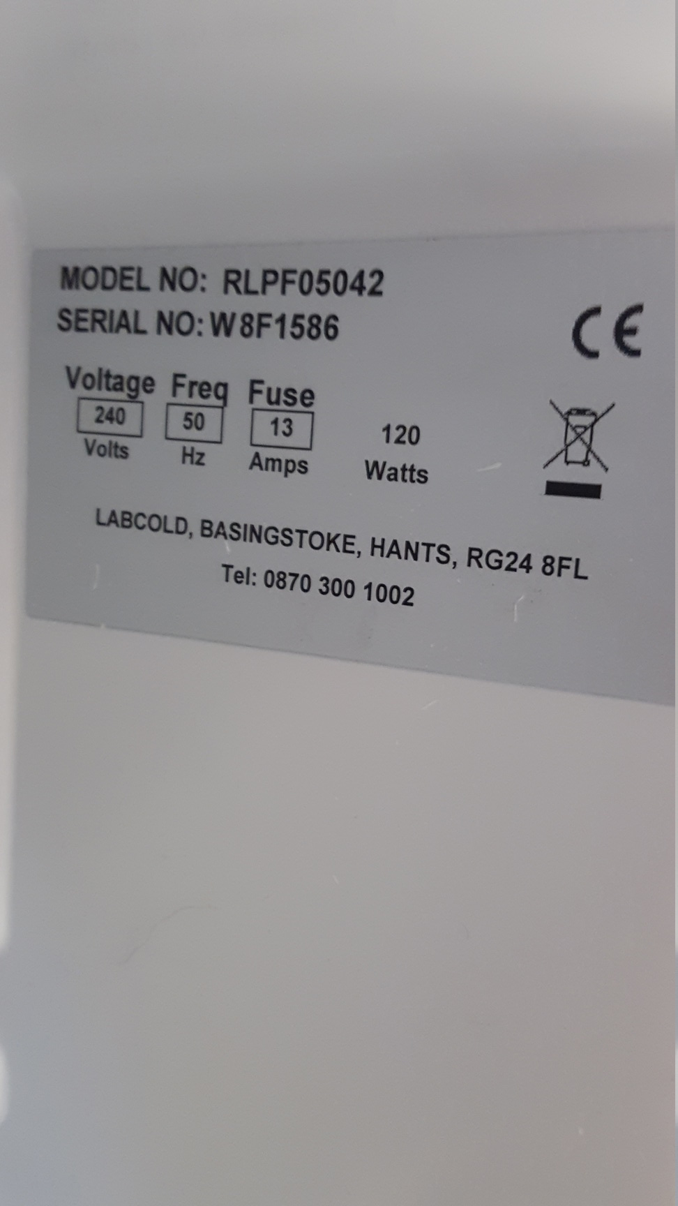 Image of Labcold RLPF05042 Fan Circulated Laboratory Fridge Lab