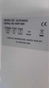 Thumbnail image of Labcold RLPF05042 Fan Circulated Laboratory Fridge Lab