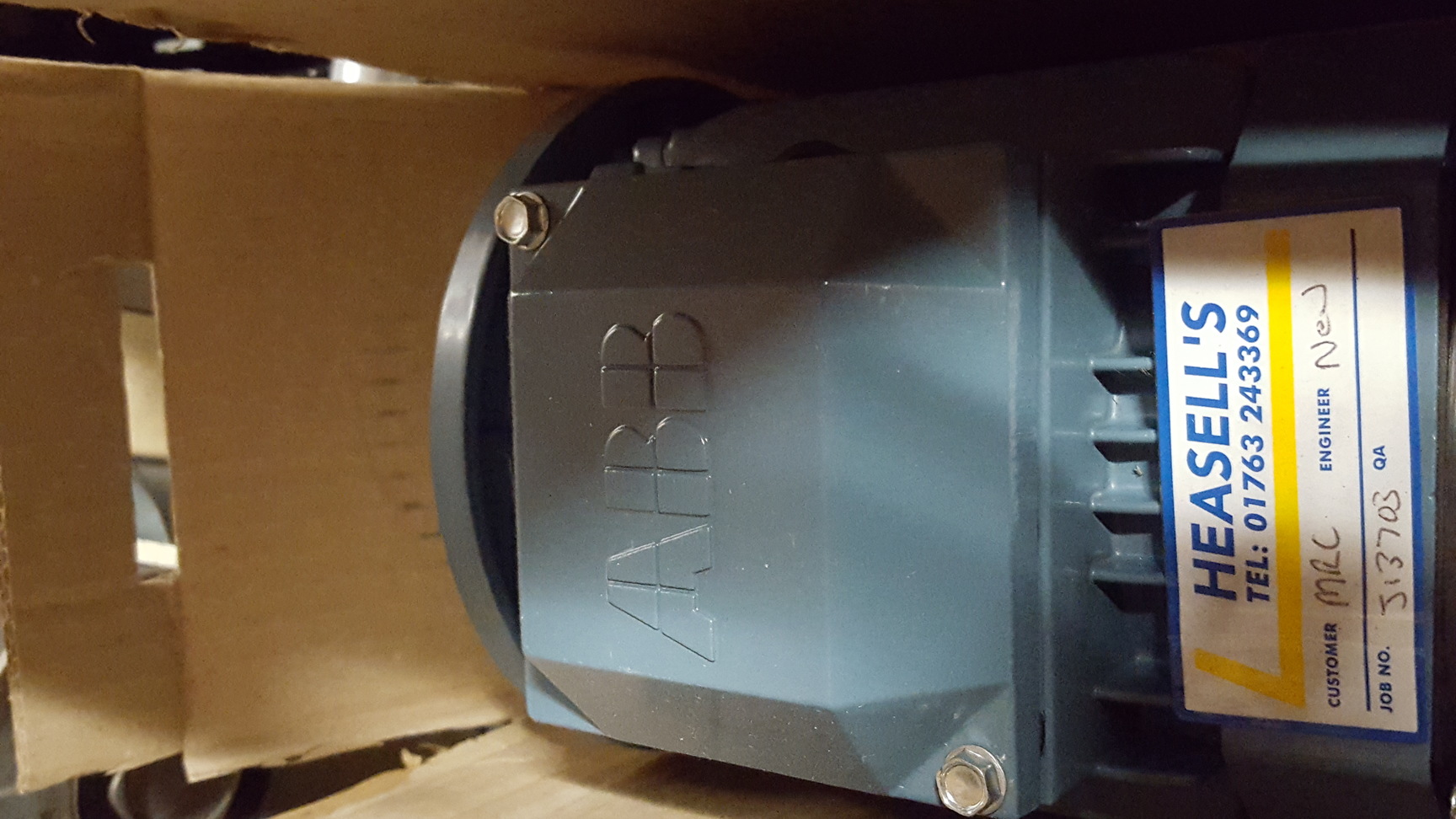 Image of Lot of 5 ABB Low Voltage General Purpose Motors MAA-071A-2 / MAA-071B-4 New