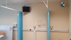 Thumbnail image of 5 x Harrier Disposable Cubical Hospital Medical Blue Curtains 