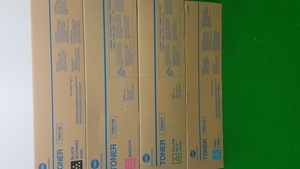 Thumbnail image of Set of 4 Genuine Factory Sealed Konica Minolta TN411K TN611M TN611Y TN611C Toner