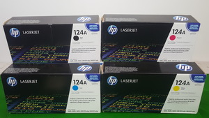 Thumbnail image of Set of 4 Genuine Factory Sealed HP Laserjet 124A Q6000A Q6001A Q6002A Q6003A Ton