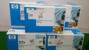 Thumbnail image of Job Lot of 11 x Genuine HP C4127C 27X Black Toner Cartridges for Laserjet 4000 4