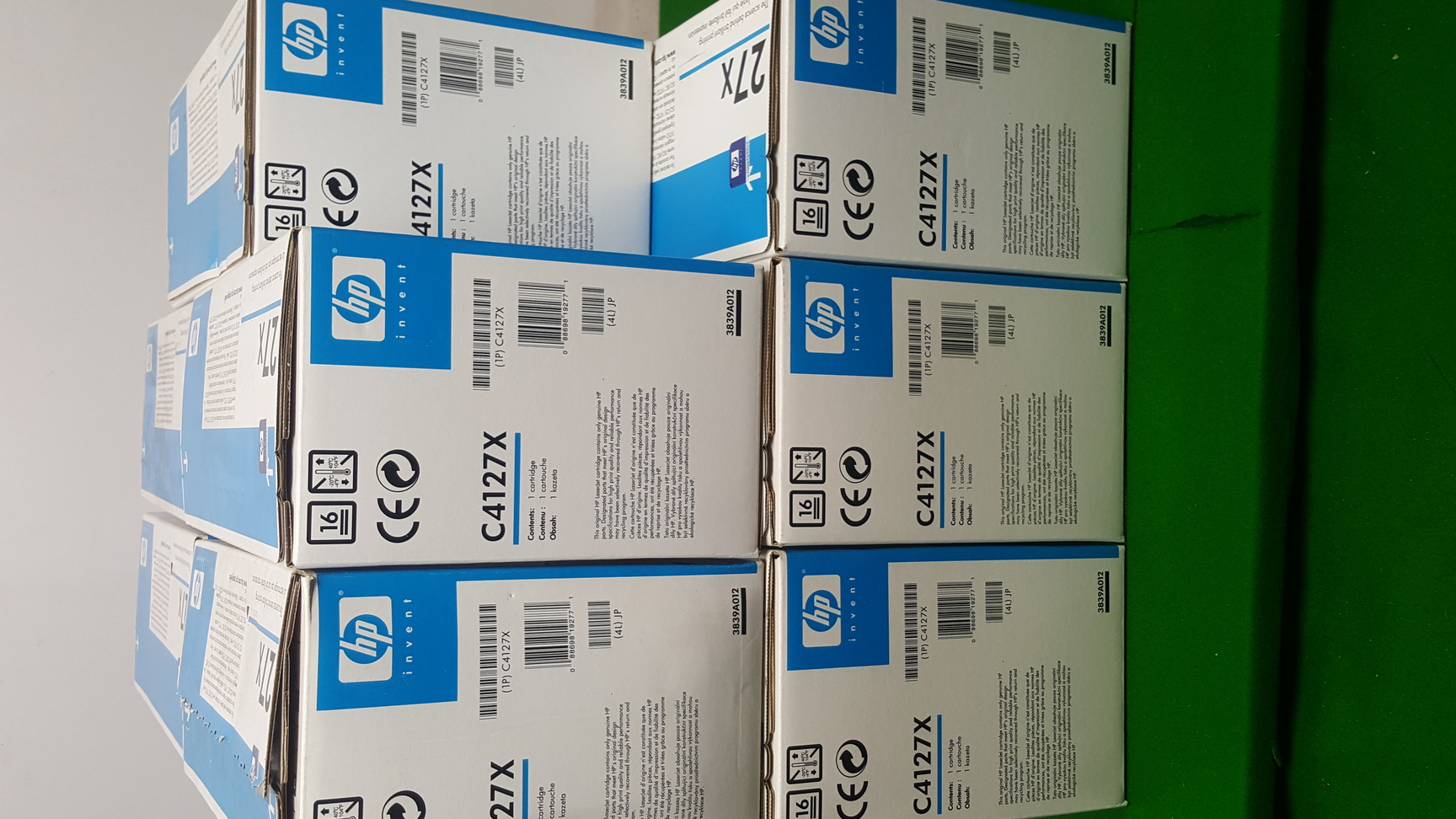 Image of Job Lot of 11 x Genuine HP C4127C 27X Black Toner Cartridges for Laserjet 4000 4