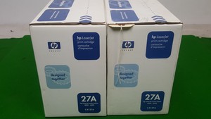Thumbnail image of 2 x Genuine HP C4127A 27A Black Toner Cartridges for Laserjet 4000 4050 Brand Ne