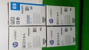 Thumbnail image of Lot of 4 Genuine HP 641A C9721A C9722A C9723A Toner Cartridges for Laserjet 4600