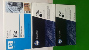 Thumbnail image of Lot of 3 x Genuine HP C7115X Black Toner Cartridges 15x for Laserjet 1200 1220 3