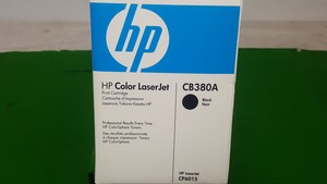 Thumbnail image of Genuine HP CB380A (CB380-00901) Black Toner Cartridge for Laserjet CP6015 New