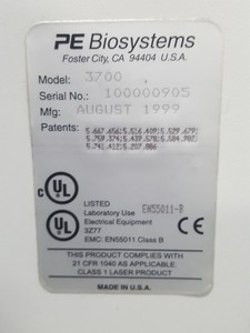 Thumbnail image of PE Biosystems ABI PRISM 3700 DNA Analyzer Testing Genomics Lab