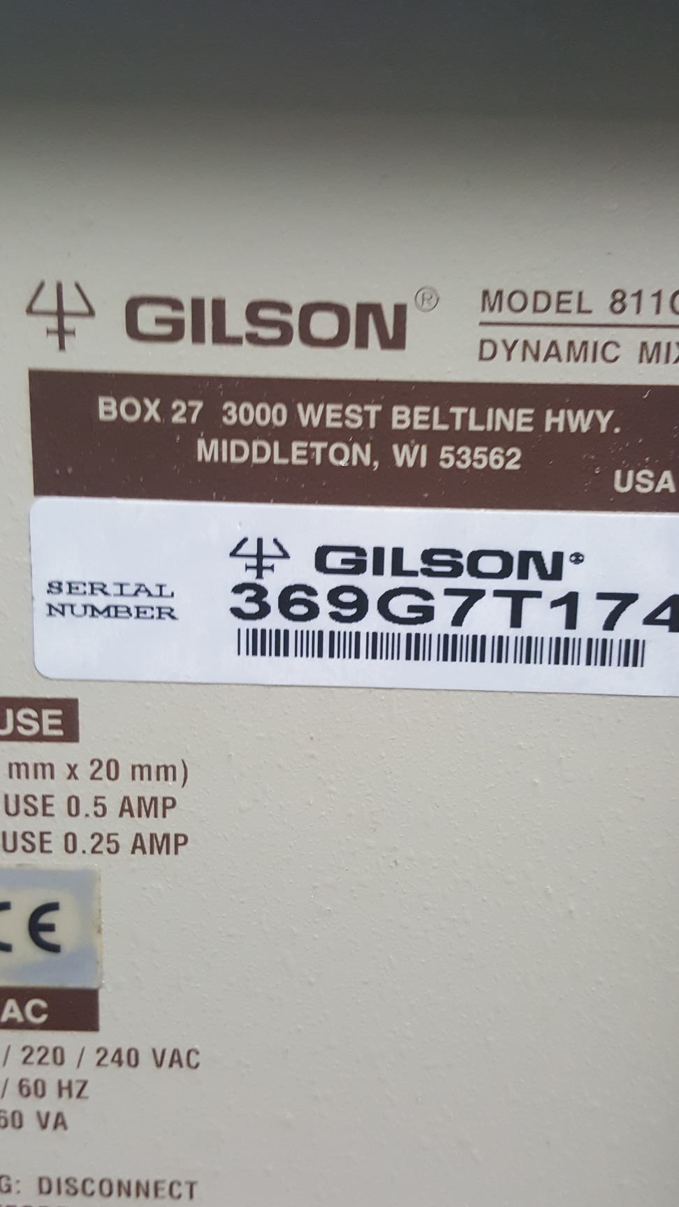 Image of Gilson 811C Dynamic Mixer/ 118 UV/VIS Detector / 307 HPLC Piston Pump