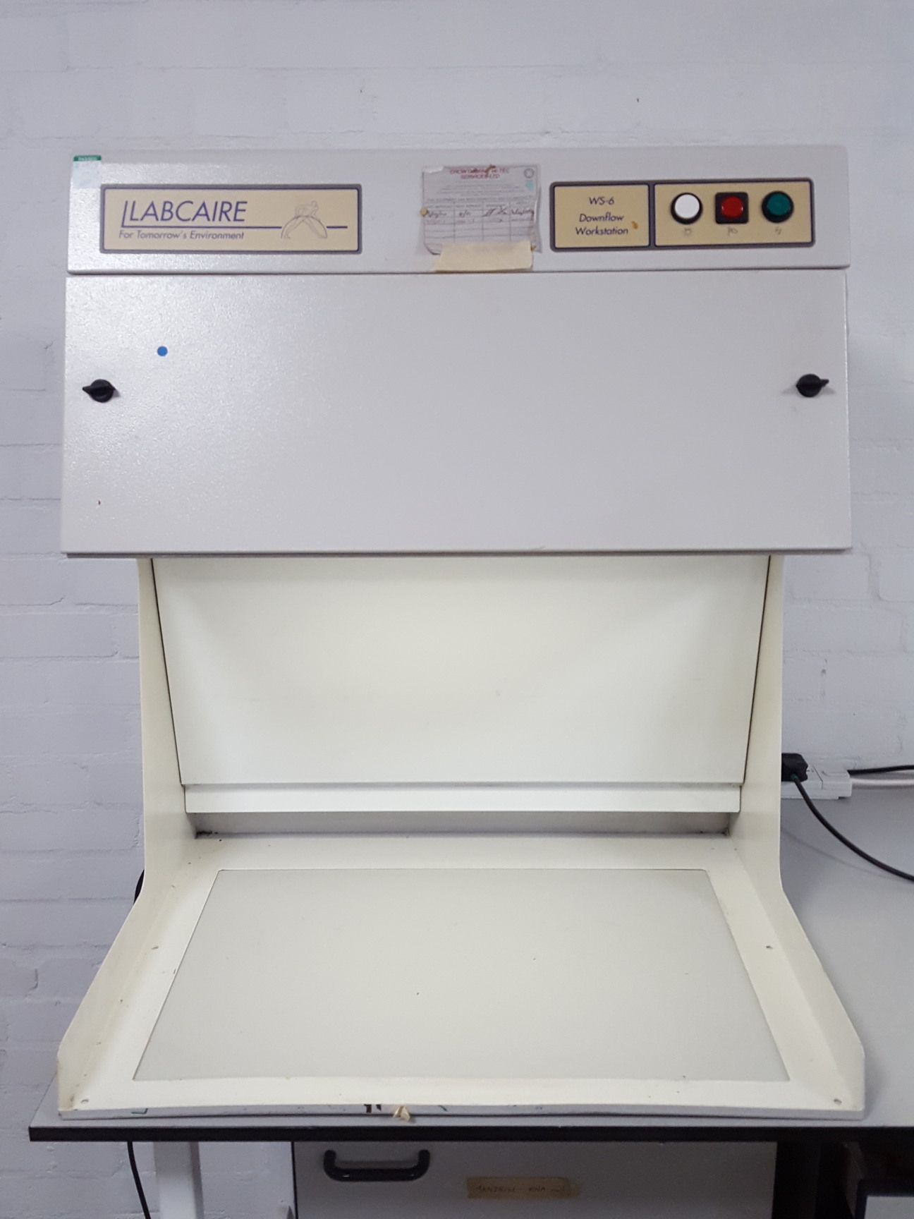 Image of Labcaire WS-6 Compact Downflow Workstation Benchtop Fume Cabinet Spares Repair