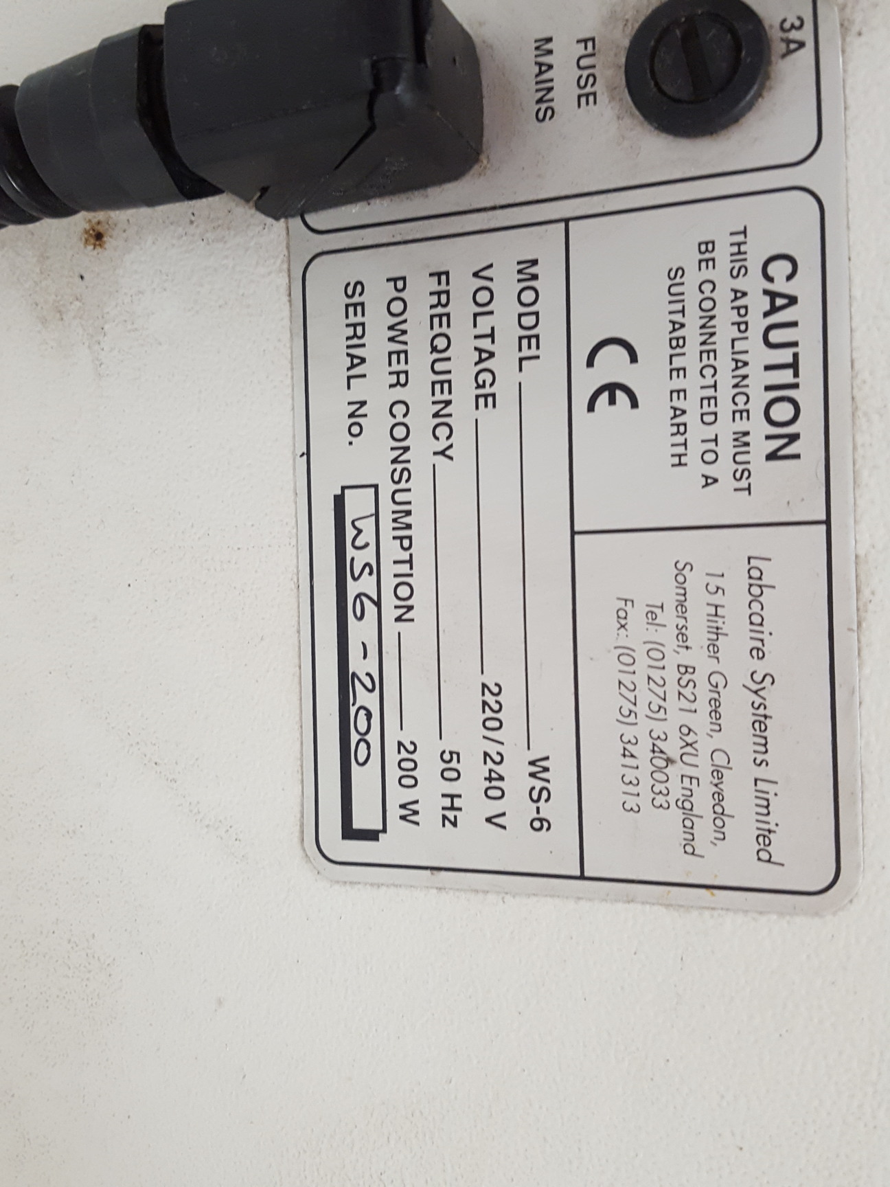 Image of Labcaire WS-6 Compact Downflow Workstation Benchtop Fume Cabinet Spares Repair