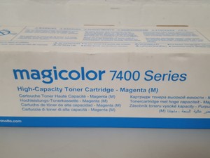 Thumbnail image of Konica Minolta Magicolor 7400 Series High Capacity Toner Cartridge (Magenta)