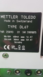 Thumbnail image of Mettler Toledo DL67 Lab Volumetric Titrators