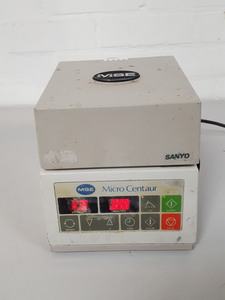 Thumbnail image of Sanyo MSE MicroCentaur Microcentrifuge Benchtop Centrifuge - Spares Repairs