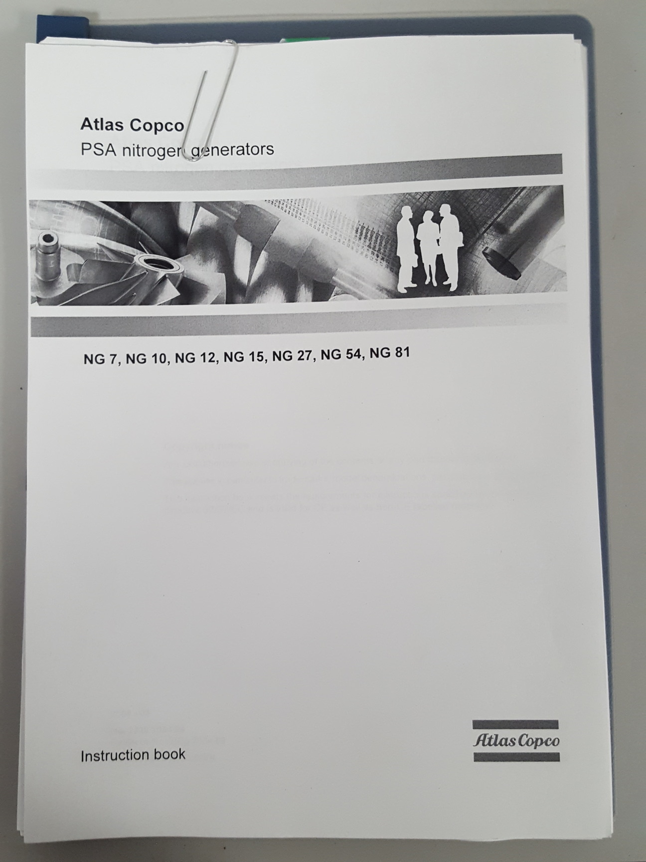 Image of Atlas Copco NG10 Nitrogen Generator + SF8FF Oil Air Compressor + 5 Tanks