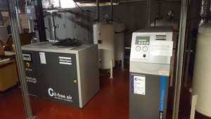 Thumbnail image of Atlas Copco NG10 Nitrogen Generator + SF8FF Oil Air Compressor + 5 Tanks