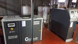 Thumbnail image of Atlas Copco NG10 Nitrogen Generator + SF8FF Oil Air Compressor + 5 Tanks