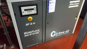 Thumbnail image of Atlas Copco NG10 Nitrogen Generator + SF8FF Oil Air Compressor + 5 Tanks
