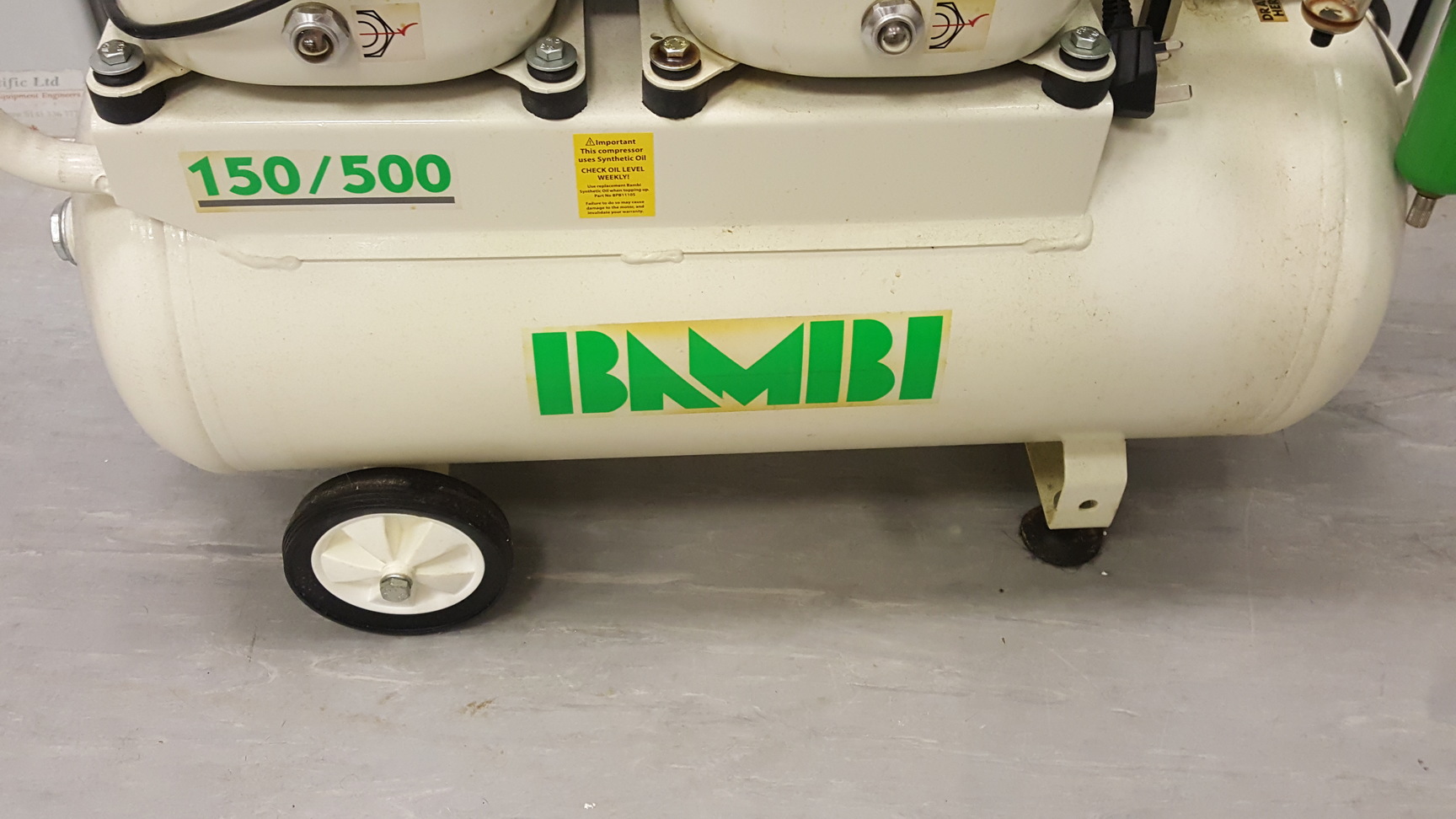 Image of Bambi MD 150/500 Silent Air Compressor 230v Lab Medical