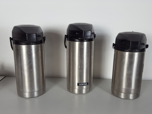 Thumbnail image of Set of 3 Coffee Dispensers Hot Drink / Tea / Water Commercial Catering