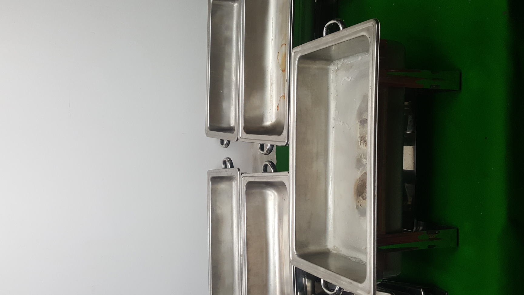 Image of Set of 5 Stainless Steel Sunnex Chaffing Dishes Hot Food Buffet Catering 