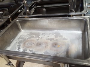 Thumbnail image of Set of 6 Stainless Steel Sunnex Chaffing Dishes Hot Food Buffet Catering 