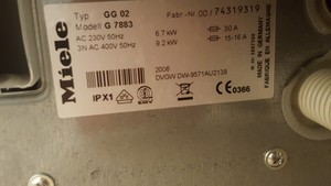 Thumbnail image of Miele Laboratory Glassware Washer Lab Dishwasher G7883